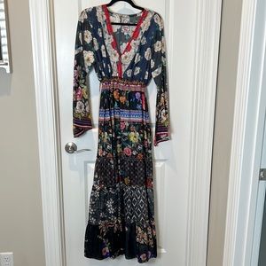 Johnny Was Dunas Slip boho floral maxi